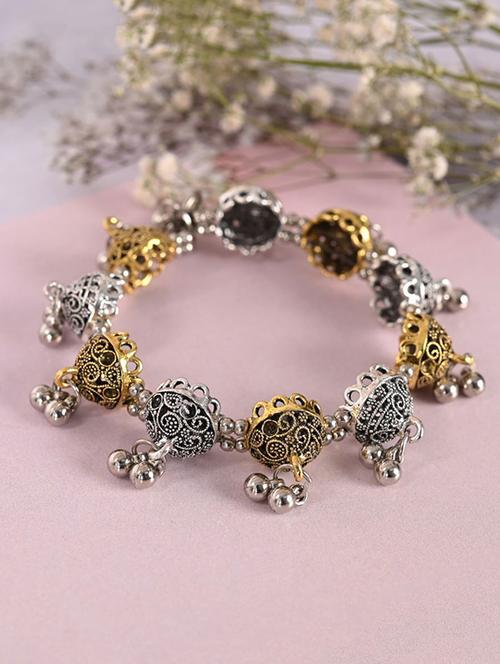 gold brass beaded bracelet - 21279258 - Very Small Image - 1