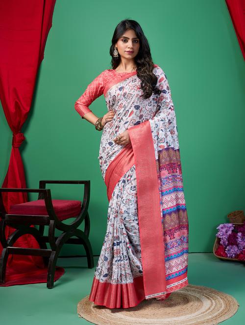women printed saree - 21280033 - Very Small Image - 1