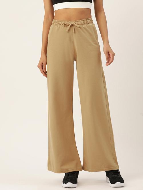 women solid mid rise track pant - 21280229 - Very Small Image - 1
