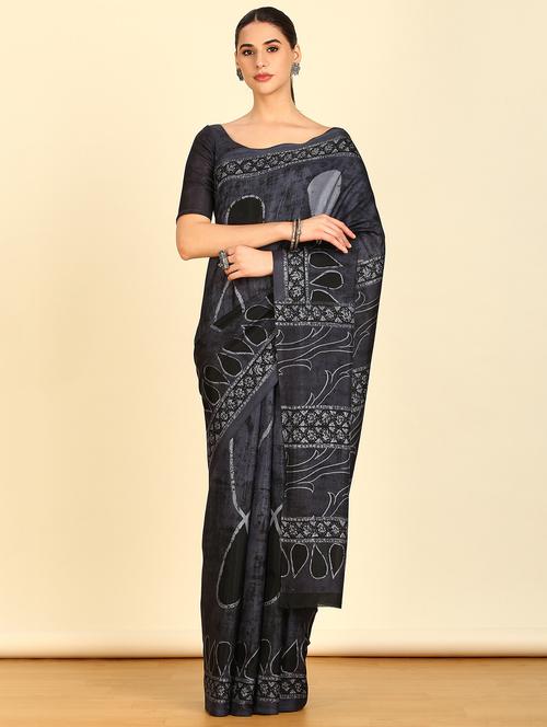women printed saree - 21280373 - Very Small Image - 1