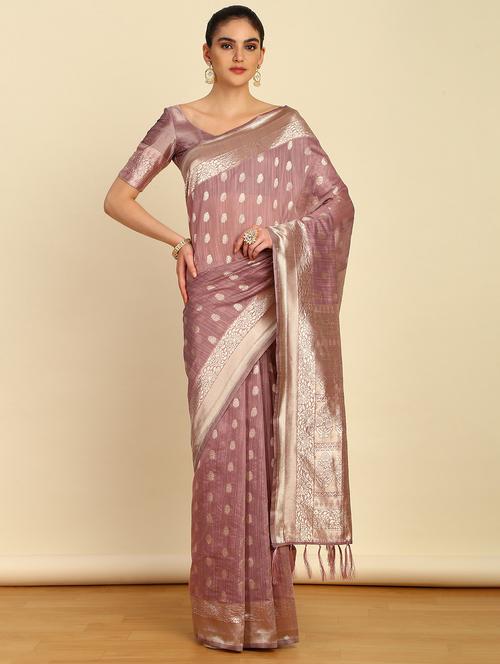 women self design bordered saree with blouse - 21280390 - Very Small Image - 1