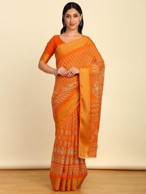 women printed saree - 21280407 - Very Small Image - 1