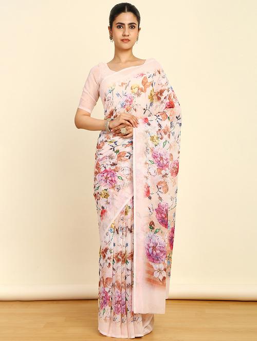 women printed saree - 21280409 - Very Small Image - 1