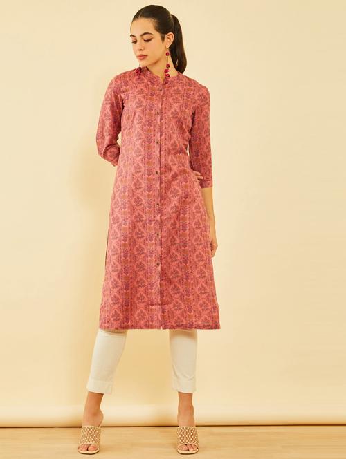 women floral printed straight kurta - 21281234 - Very Small Image - 1