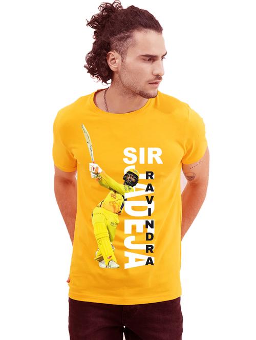 men round neck front print t-shirt - 21281680 - Very Small Image - 1