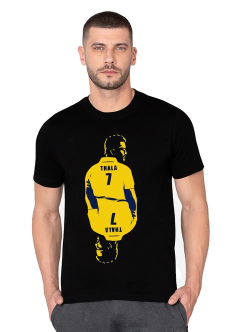 men round neck front print t-shirt - 21281698 - Very Small Image - 1