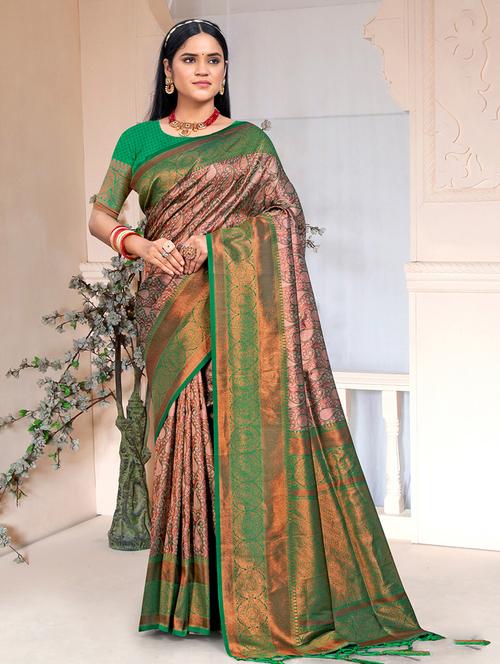 women self design bordered saree - 21281930 - Very Small Image - 1