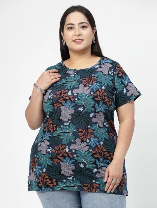 women plus size printed t-shirt - 21283326 - Very Small Image - 1