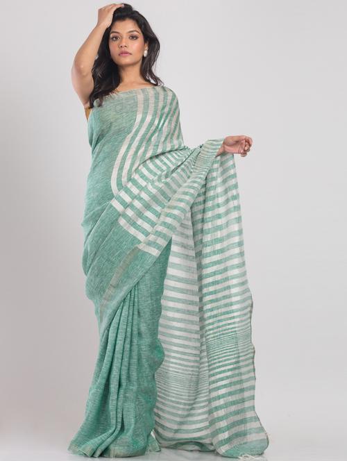 women self design handloom saree - 21283424 - Very Small Image - 1