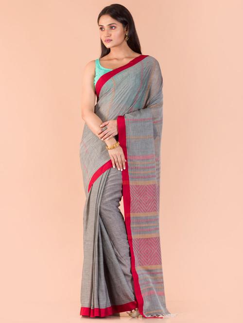 women self design handloom saree with blouse - 21283554 - Very Small Image - 1