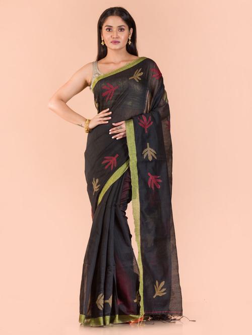 women self design handloom saree - 21283600 - Very Small Image - 1