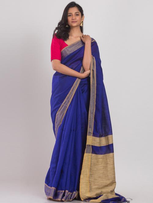 women self design handloom saree with blouse - 21283610 - Very Small Image - 1