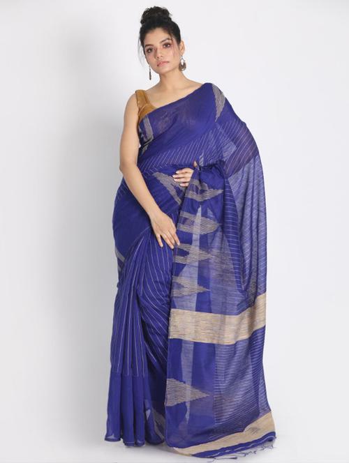 women self design handloom saree with blouse - 21283613 - Very Small Image - 1
