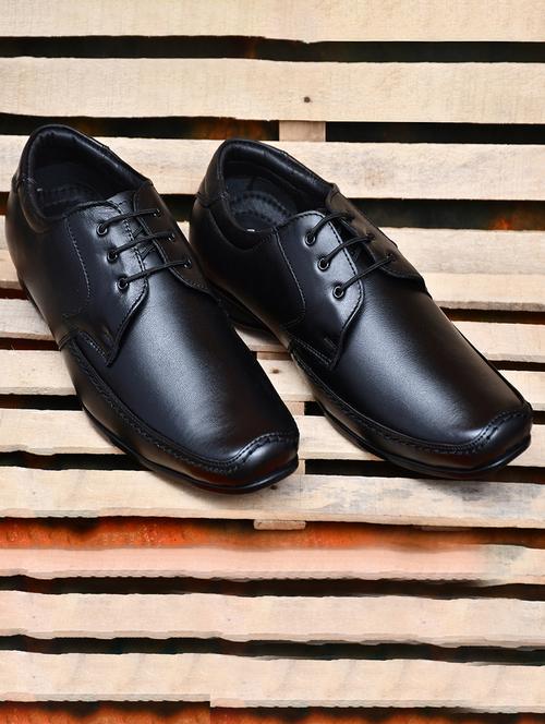 black leather laceup derbies - 21283739 - Very Small Image - 1