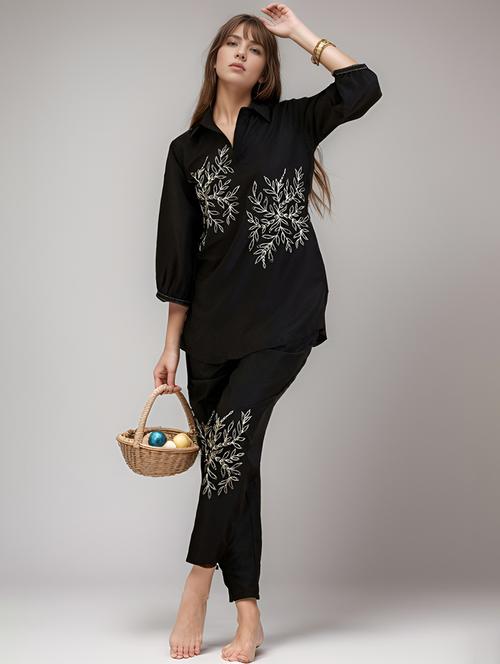 women embroidered ethnic co-ord set - 21284518 - Very Small Image - 1