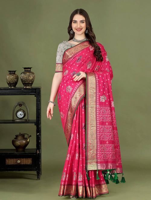 women self design bordered saree - 21284658 - Very Small Image - 1