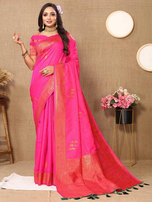 women zari work banarasi saree - 21285719 - Very Small Image - 1