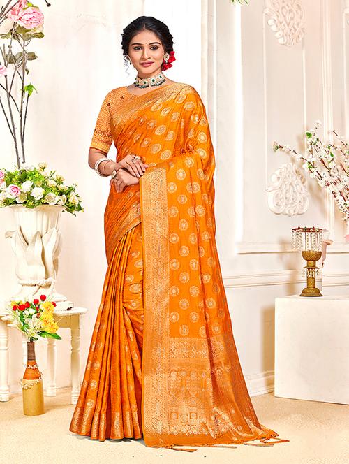 women zari work tussar silk saree - 21287209 - Very Small Image - 1