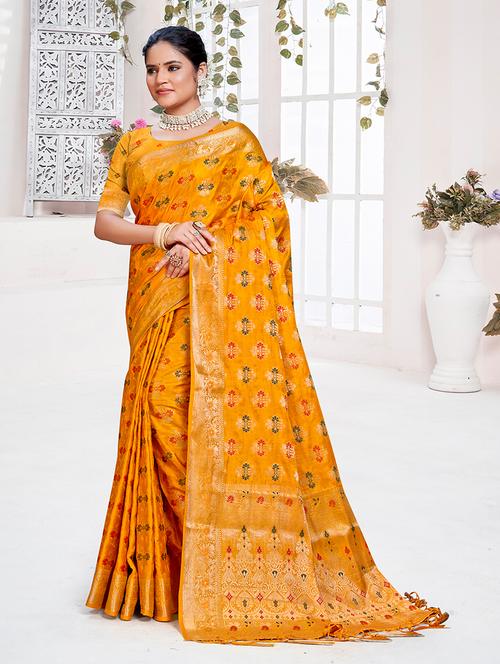 women self design banarasi saree - 21287225 - Very Small Image - 1