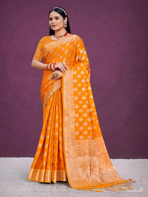 women self design banarasi saree - 21287243 - Very Small Image - 1