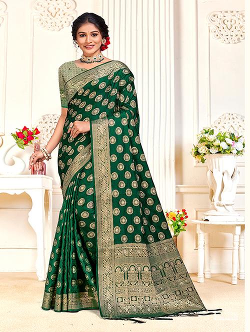 women self design banarasi saree - 21287249 - Very Small Image - 1