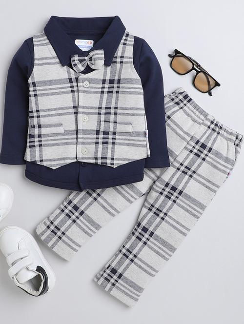 boys cotton full lenght suit set - 21287797 - Very Small Image - 1
