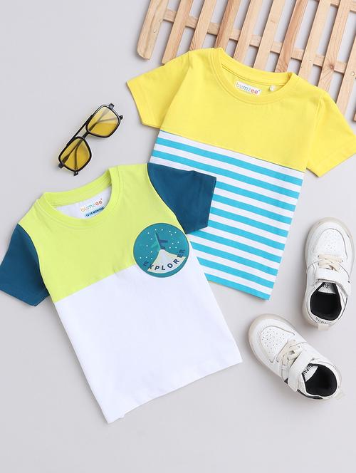 kids pack of 2 printed t-shirts - 21287824 - Very Small Image - 1