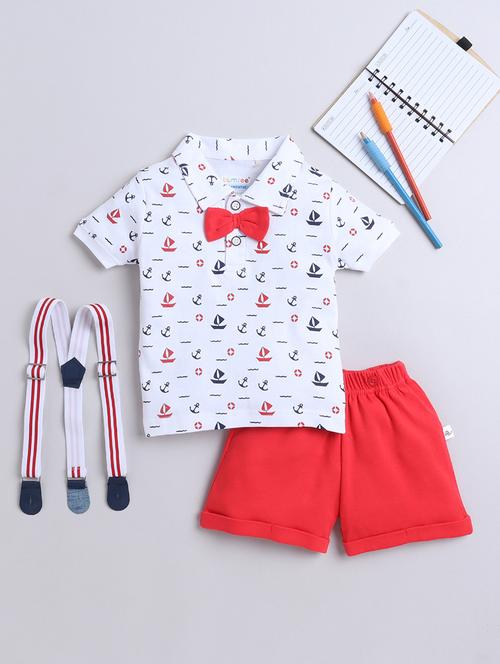 boys cotton 3 piece suit set - 21287868 - Very Small Image - 1