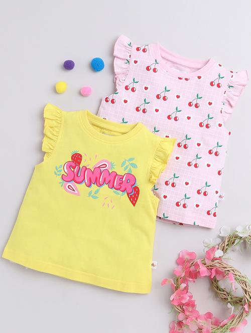 kids pack of 2 printed tees - 21287935 - Very Small Image - 1