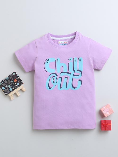 kids round neck front print tees - 21287947 - Very Small Image - 1