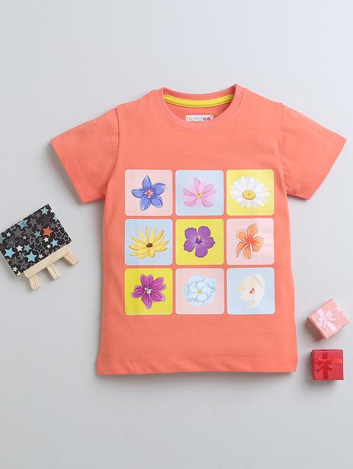 kids round neck front print tees - 21287948 - Very Small Image - 1