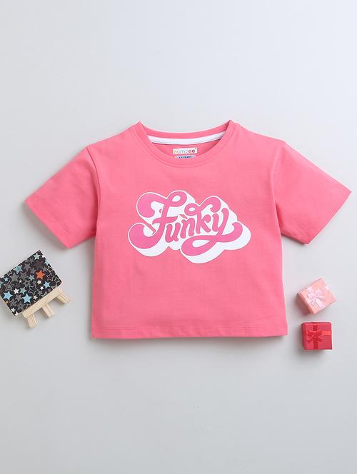 kids round neck front printed tees - 21287962 - Very Small Image - 1