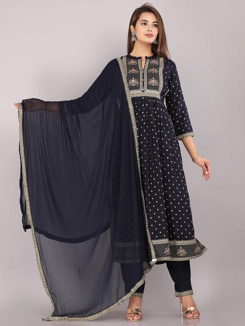 women printed suit set - 21289001 - Very Small Image - 1