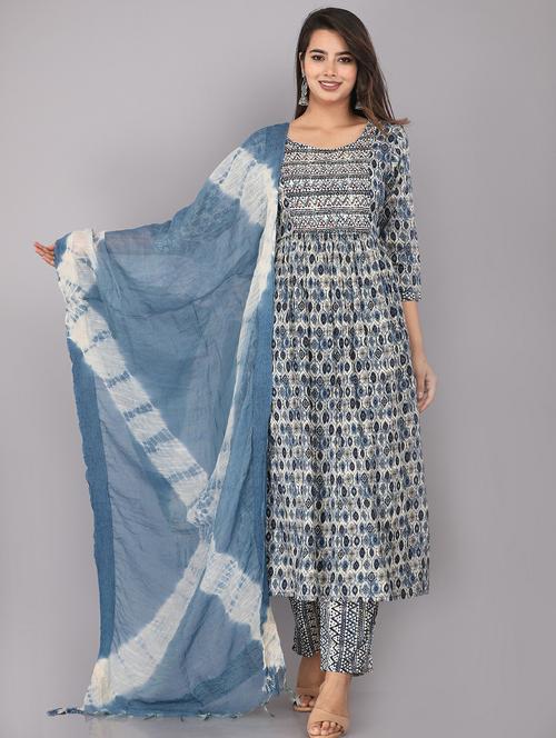 women printed suit set - 21289081 - Very Small Image - 1