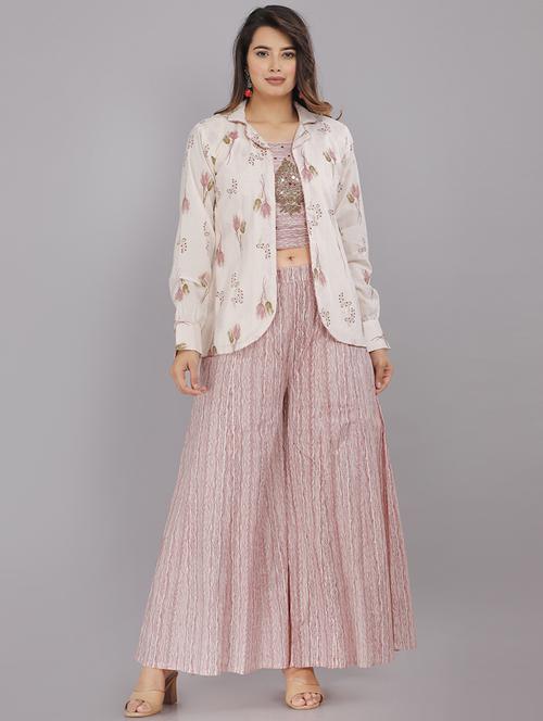 women beige printed fusion sets - 21289172 - Very Small Image - 1