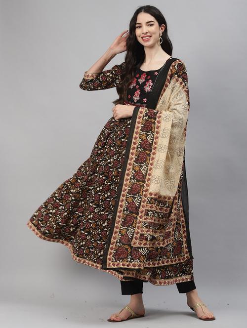 women kurta pant set with dupatta - 21290504 - Very Small Image - 1