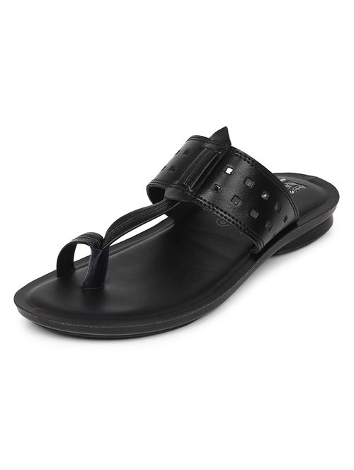 men black slip on slipper - 21295138 - Very Small Image - 1