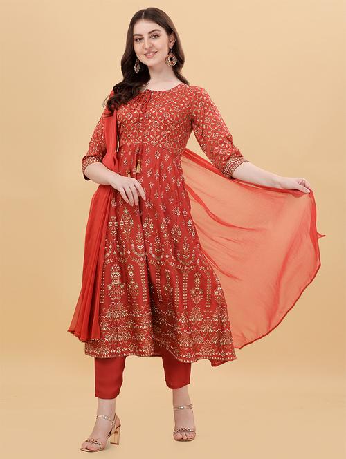 rust self design suit set - 21295934 - Very Small Image - 1