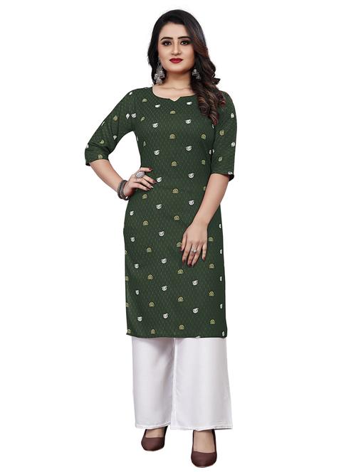 women three quarter sleeve straight kurta - 21297737 - Very Small Image - 1