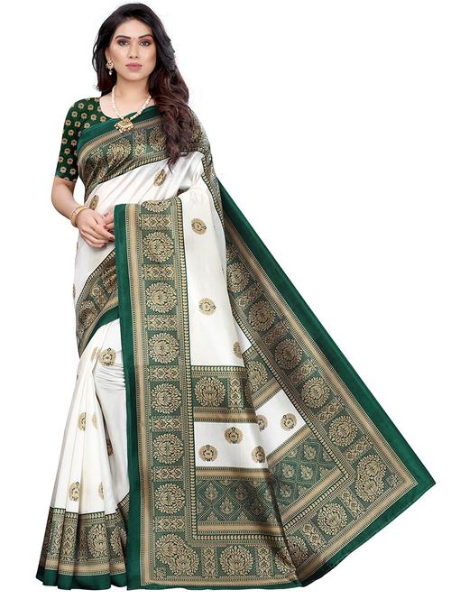women printed saree with blouse - 21298613 - Very Small Image - 1
