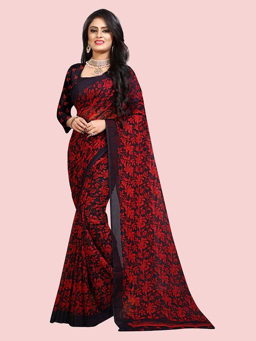 women printed saree - 21298681 - Very Small Image - 1