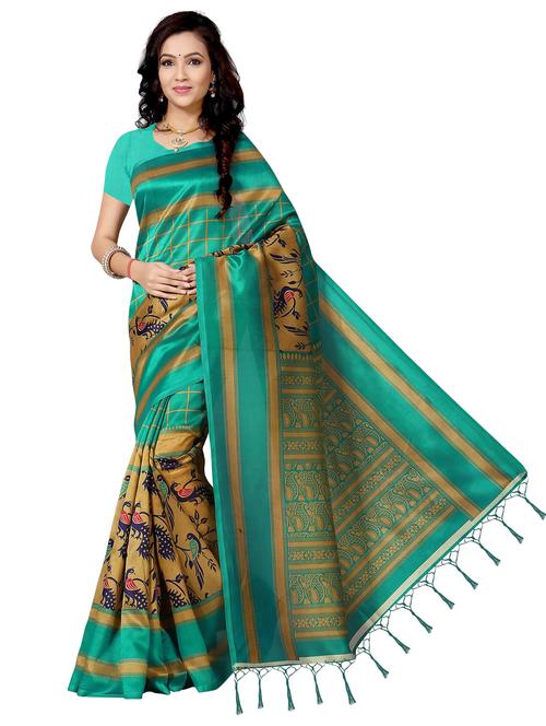 women printed saree with blouse - 21299025 - Very Small Image - 1