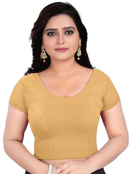 yellow solid nshort sleeve blouse - 21301236 - Very Small Image - 1