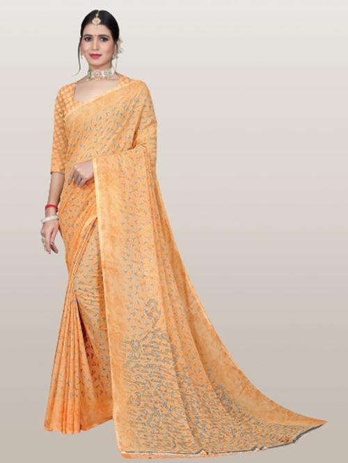 women printed saree - 21301786 - Very Small Image - 1