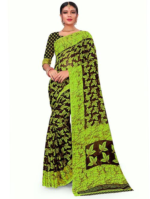women printed saree - 21302512 - Very Small Image - 1