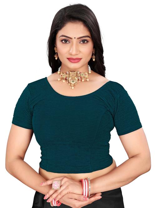 women self design round neck blouse - 21302740 - Very Small Image - 1