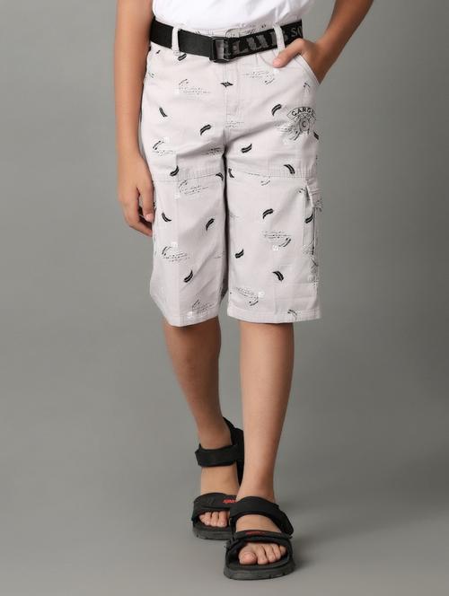 boy printed mid rise three-fourth cargo - 21303750 - Very Small Image - 1