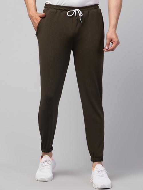 men solid mid rise ankle length track pant - 21304827 - Very Small Image - 1