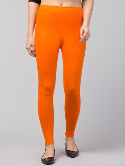 orange cotton blend leggings - 21304911 - Very Small Image - 1