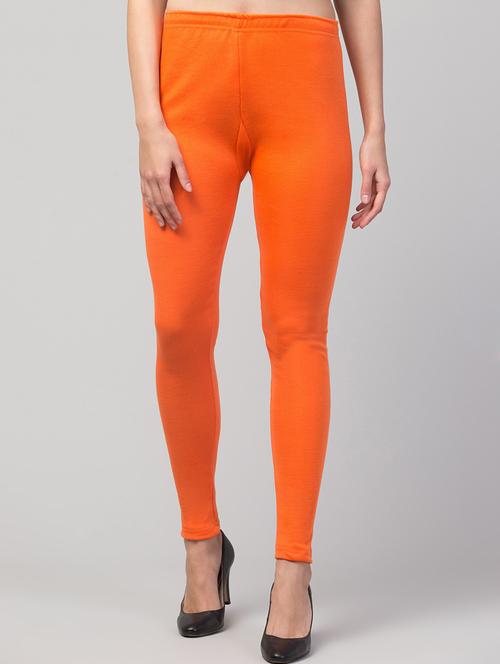 orange wool leggings bottom wear - 21304978 - Very Small Image - 1